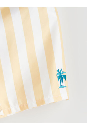 LC Waikiki Boys' Swimming Shorts with Elastic Waist and Stripes