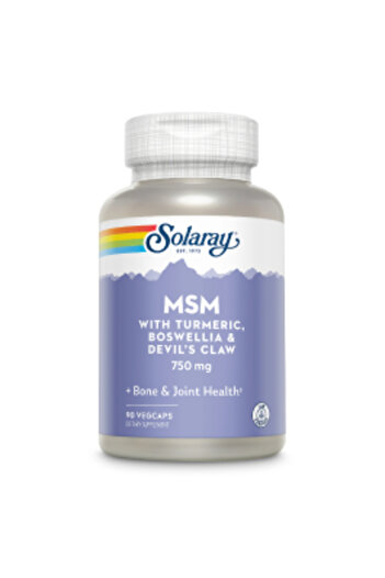 Solaray MSM 750mg Solaray, 90 capsule vegetale, Secom