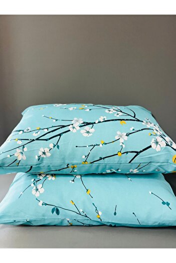 Belsina Home Patterned |   2 Pieces Zippered Pillow Case Cotton 50X70 cm