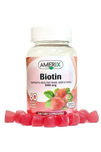 AMERIX Biotin 5000 Mcg 60S Adult Chew.Gummies