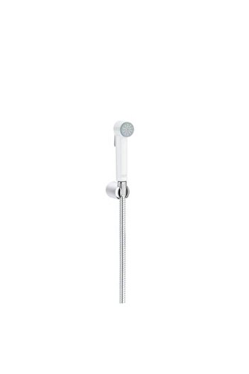 Grohe Tempesta White Shower Bidet with Stainless Steel Hose