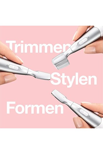 Braun Mini Precision Trimmer FG1106 with 4 attachments, high-precision head, white