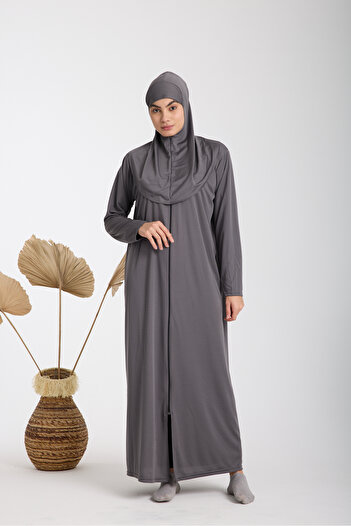 AKPİYYER One-Piece Zipper Prayer Dress