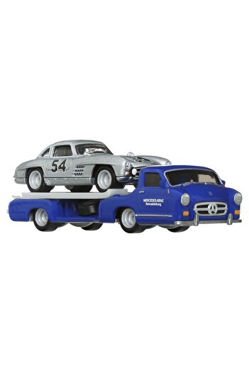 mattel Hot Wheels Mercedes-Benz 55 Μπλε Wonder Transporter Mercedes-Benz 300 Sl Κλίμακα 1:64
