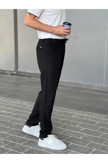 wamoss New Season Slim Fit Belted and Elastic Casual Trousers Ip1