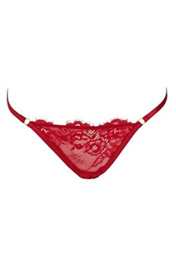 OEM Red Lace & Glitter Women's Thong ONE SIZE 97-102CM