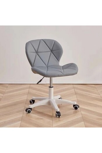 Kardett Gray ergonomic office chair, with eco-leather upholstery, adjustable height, swivel, support