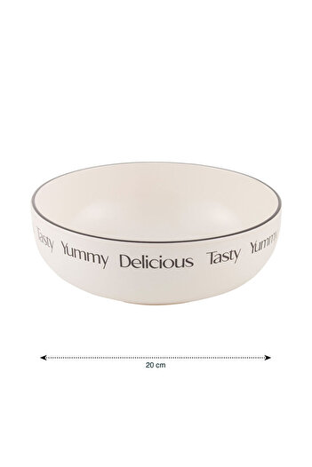 LC Waikiki Sparkling Selections from Shining Store |   Printed Ceramic Salad Bowl 20 cm