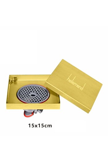 TAFASSELL Golden Tile Vicious Drain Complete with Plastic Mesh Valve 15*15