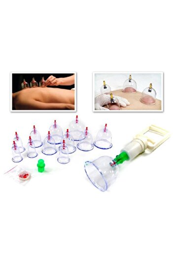 URZ GRUP 12-piece vacuum cupping mug pull set