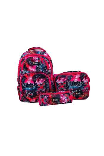 nuzki School Bag Set for Kids - 3 Pieces - Ideal for Teenage Girls