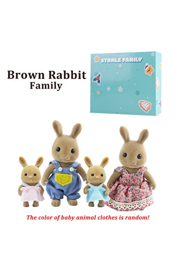 Choice4 G06-K06 Box Box Packing Forest Family Reindeer Bunny Panda Animal Simulation Dollhouse Playset Play