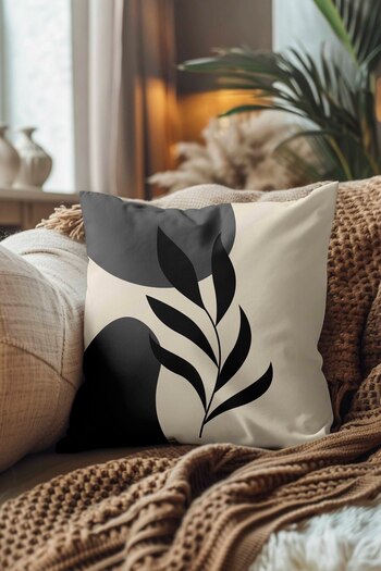 Hayal Dekoratif Bohemian Boho Themed Gray Cream Color Digital Printed Gift Set of 2 Throw Pillow Pillowcases