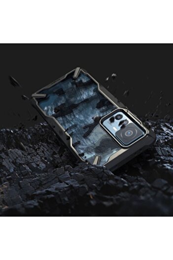 Bibilel Fusion-X Bumper Case for Xiaomi 12T/12T Pro, Army Design