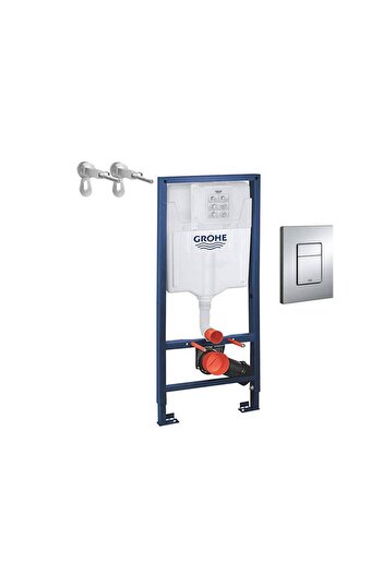 Grohe Concealed Cistern + Square Flush Plate