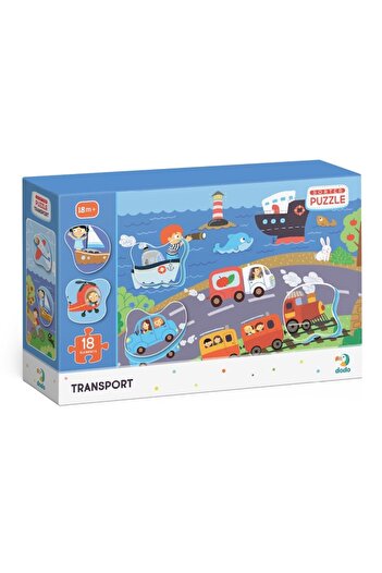 Dodo Puzzle, Travel, 18 pieces, 2+, Multicolor