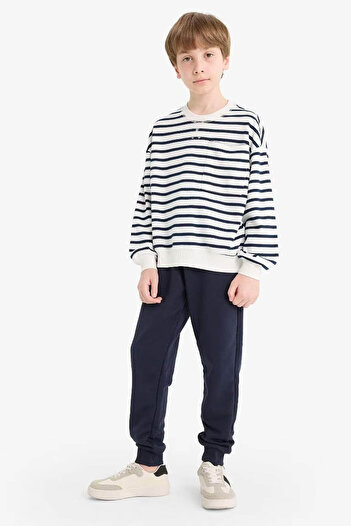 DeFacto School Jogger Navy Blue Boy's Tracksuit Bottoms R5970A6/Nv253