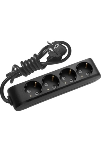 PANASONIC X-tendia 4 plug 5 meter extension cord, Black