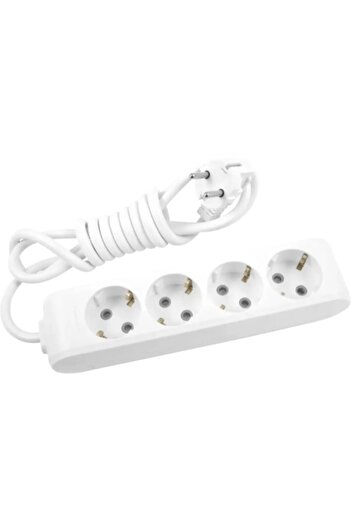 PANASONIC X-tendia 4-plug 3 meter extension cord, White