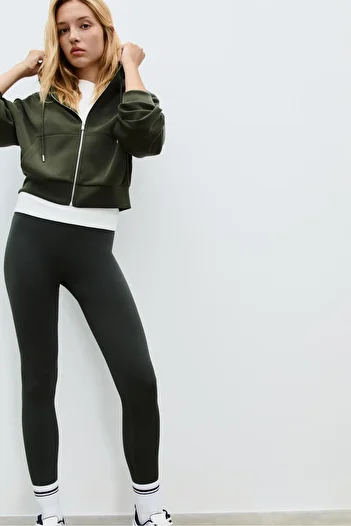 Stradivarius Soft touch hooded jacket