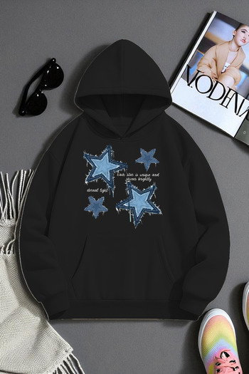 uyguntarz Unisex Eternal Light Printed Oversize Sweatshirt