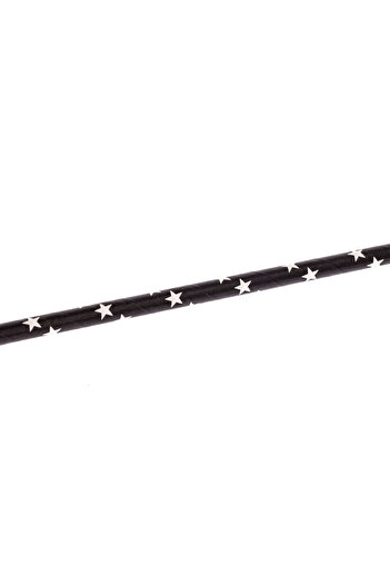 Paper Straws Paper Straws, black with white stars, 100pcs/set 197 x 6mm