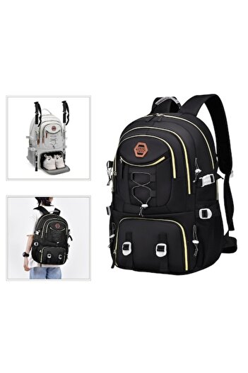 SOHO Multifunctional Backpack for Travel, Mountaineering or Hiking, Heavy Duty Oxford, 50x35x17cm, B