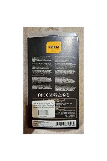 OEM Screen Protector Senno Top Full Glue 5D for Samsung Galaxy A32, Tempered Glass (Transparent/Black)