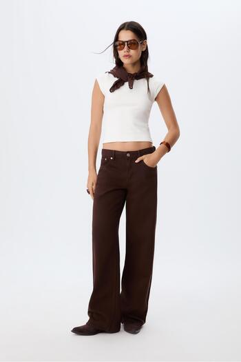 Stradivarius D91 Low wide-leg jeans