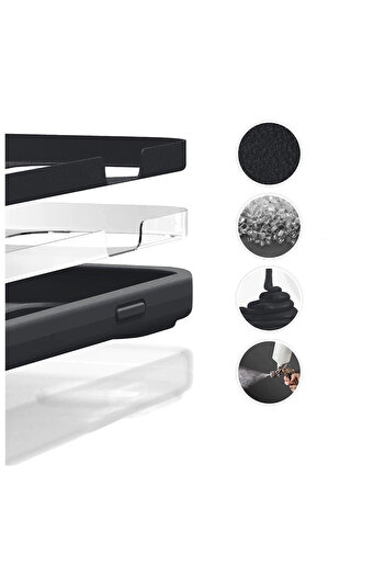 bestcase Carcasă premium din silicon pentru Apple iPhone 12 Pro Max, neagră