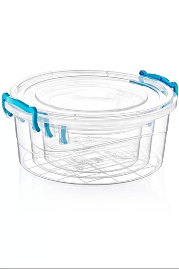 PRATİKOBA Round Storage Container 3 Pieces Royaleks-Çnk2071