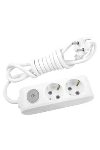 PANASONIC Extension cable 2 sockets 5 meters with switch X-tendia Pansonic, White