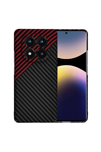SOHO High Protection Case for Xiaomi Redmi Note 14 Pro+ 5G - Hard Plastic, Elegant Ruby Vortex