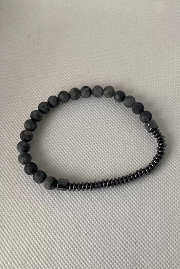 Mutenaura Stylish Men's Bracelet with Bead Detail