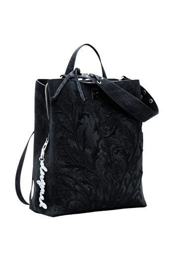 Desigual Rucsac Romeo Floral Total Black Sumy 11L - 25WAKP06-2000