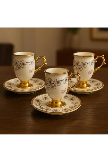 Paçi 6 Person Porcelain Coffee Cup Set