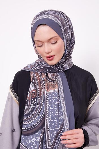 Levidor Anthracite Authentic Pattern Love Shawl