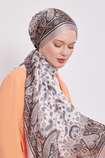 Levidor A.Mink Mixed Flower Indian Silk Shawl