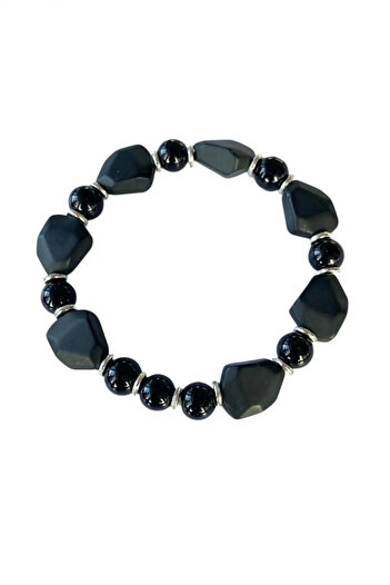 Mutenaura Stylish Men's Bracelet with Bead Detail