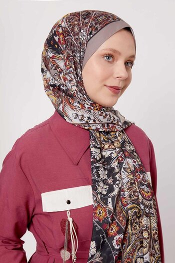 Levidor Mink Abstract Flower Pattern Love Shawl