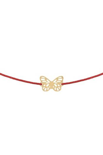 OEM Children's Bracelet Flutter Pendant Adjustable Cord 14K Gold
