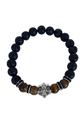Mutenaura Stylish Men's Bracelet with Bead Detail