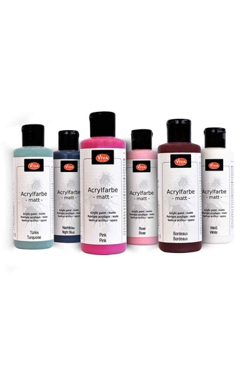 Viva Decor Creative gift set of 6 creamy acrylic paints VIVA DECOR, 6x82ml Mix 2