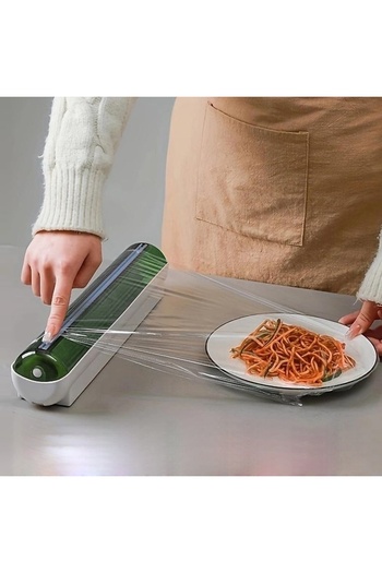 divendi-ro Food foil dispenser, with steel blades, 36x6.5cm, green-white
