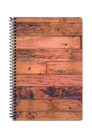 Stylizedd Old Western A5 Spiral Notebook Brown