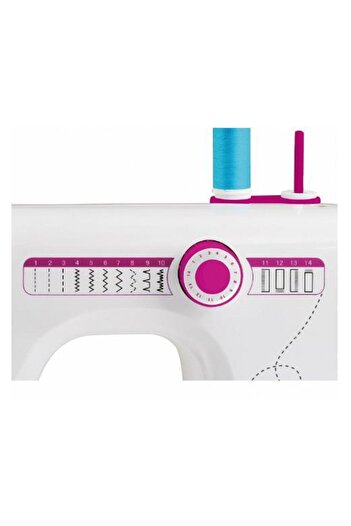DomoClip Sewing Machine DOM343, 14 Programs (White-Pink)