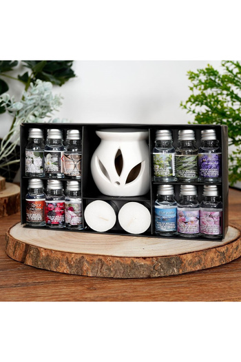 shumee Arzător de ulei aromatic din ceramică, 15 buc.