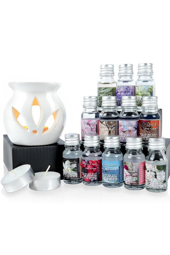 shumee Arzător de ulei aromatic din ceramică, 15 buc.