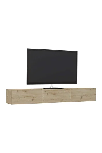 haaus Elba TV Stand, Artisan Oak, 180 x 30 x 25 cm