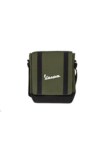 CrowsGate Vespa Logo 3 Saddlebag Green Color